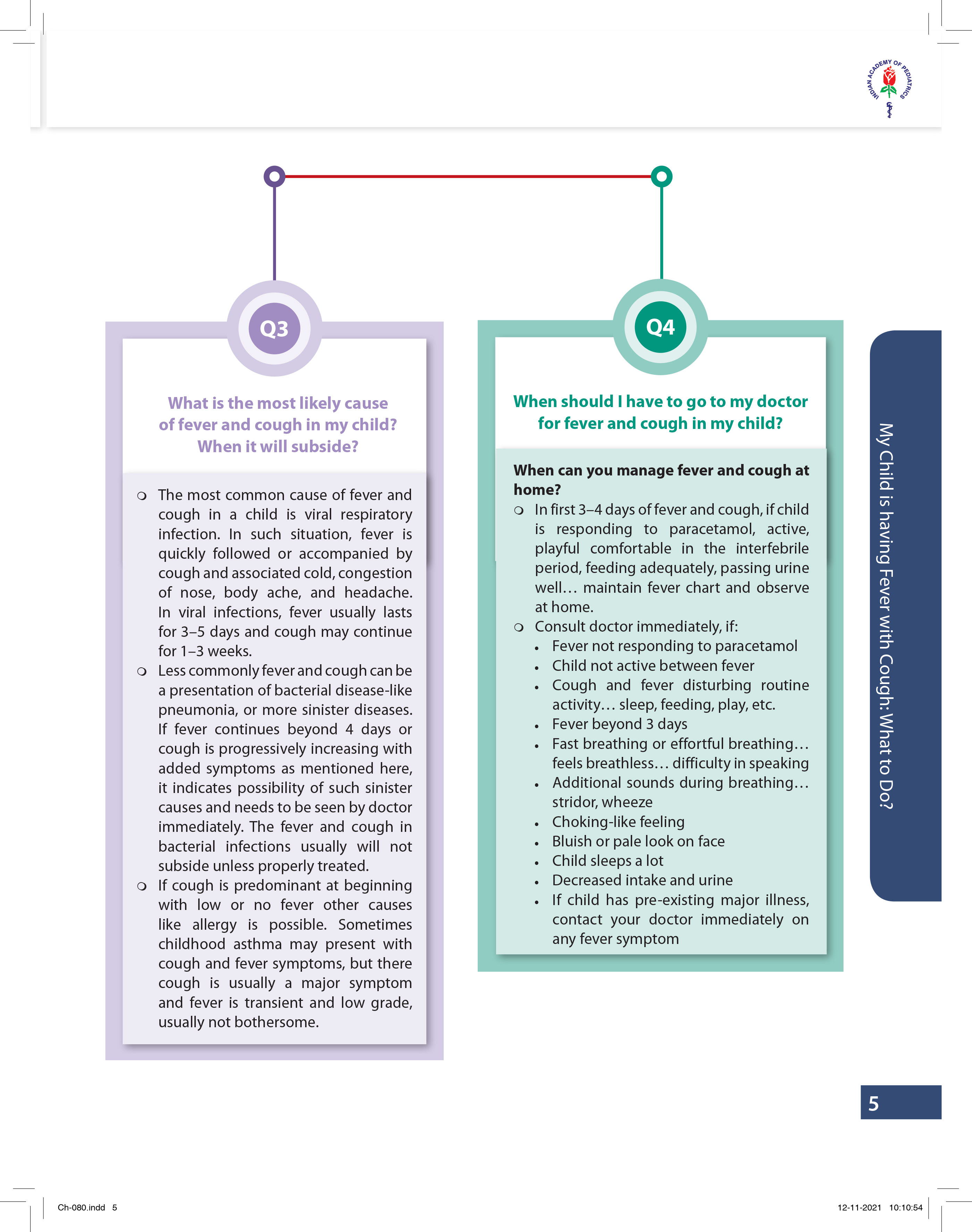 FAQ - Child with fever and cough
